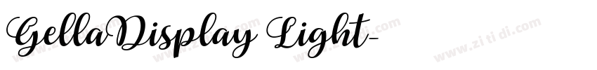 GellaDisplay Light字体转换